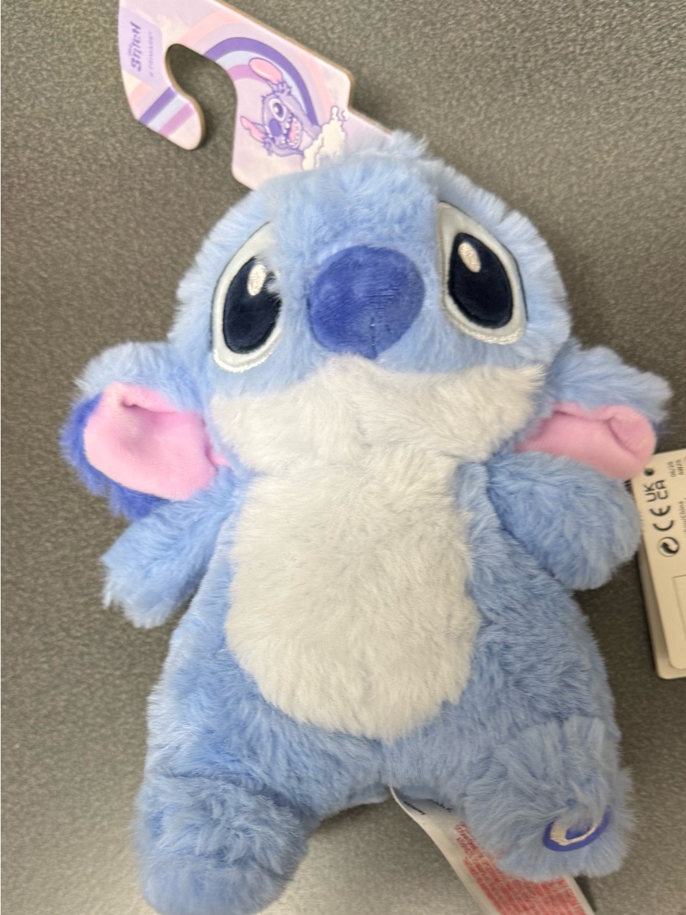 Primark Disney Blue Stitch Plush Stuffed Character with Light-up Belly *NWT